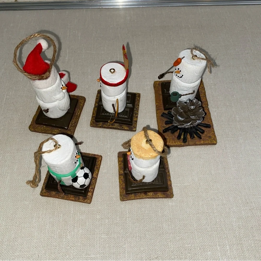 Midwest‎ Canon Falls The Original S'mores Snowman Christmas ornament Lot 5